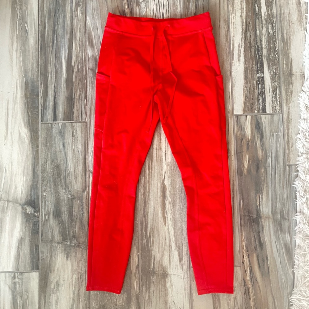 Red Alo Yoga Leggings